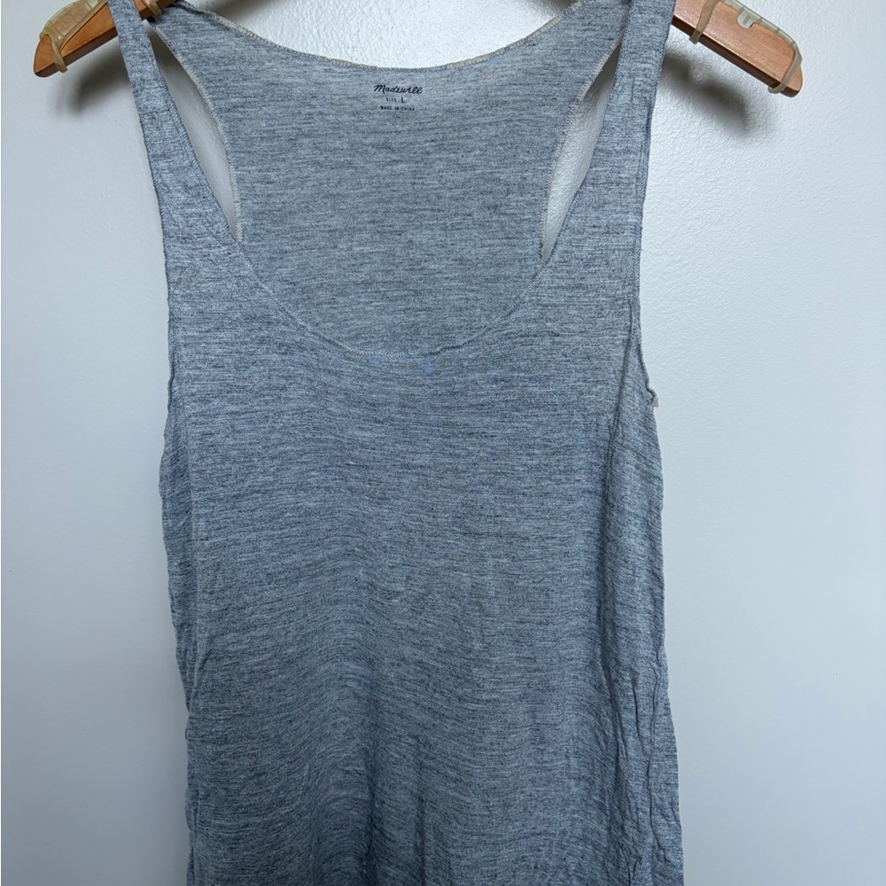 Madewell Light Gray Racerback Tank